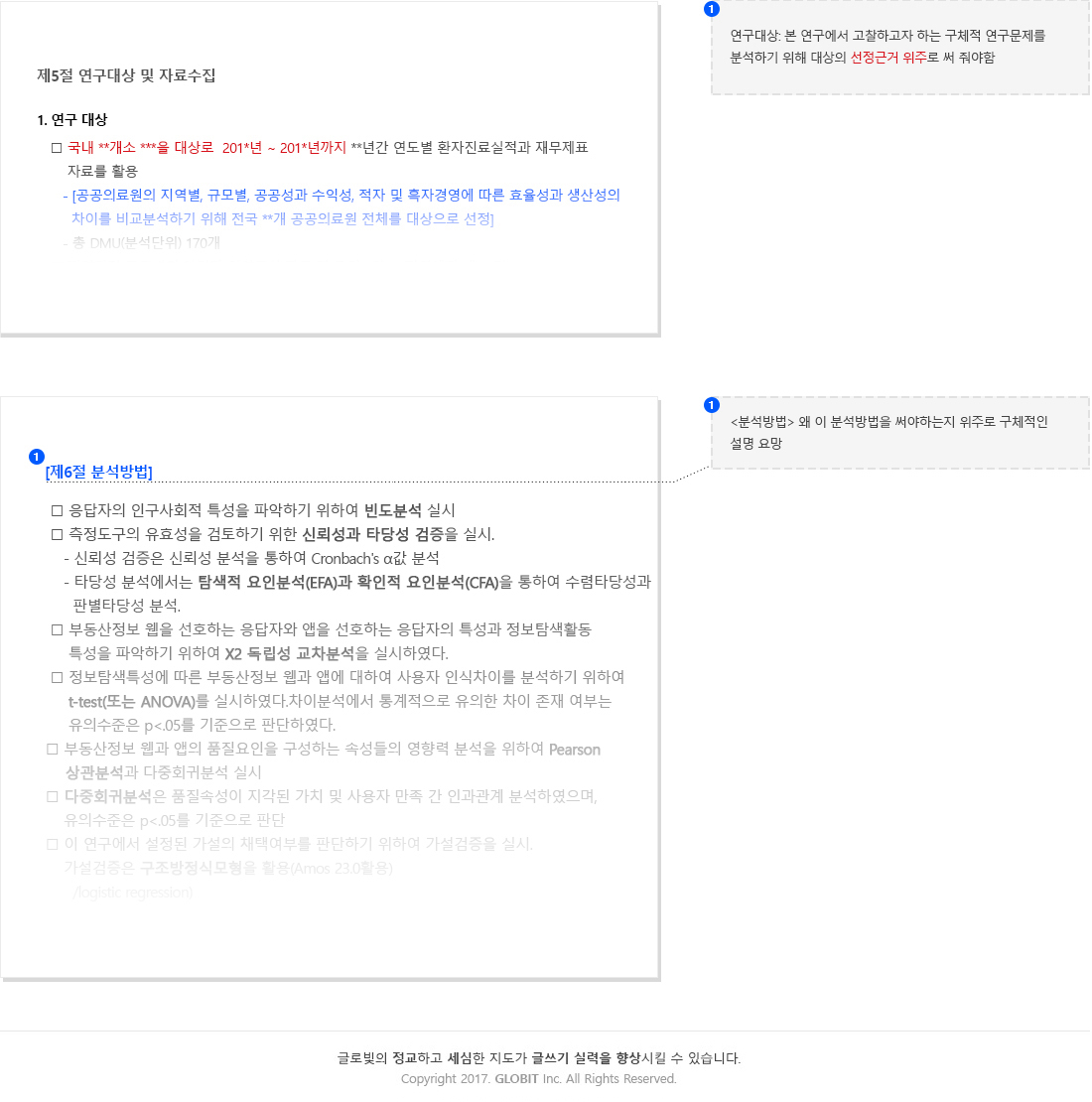 연구대상 및 자료수집 샘플